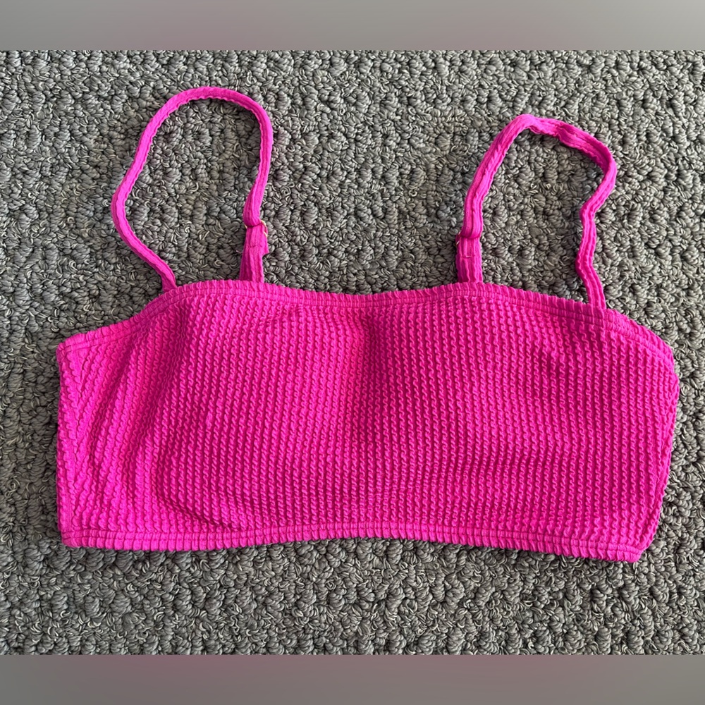 No Boundaries Hot Pink Bikini Top